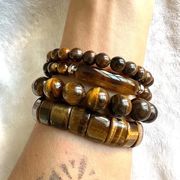 Dalmatian Jasper ID Mala Bead Bracelet - Picture 12 of 12